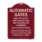 Signmission Designer Series-Automatic Gates Gate Timed For One Vehicle Only, 24" x 18", BU-1824-9995 A-DES-BU-1824-9995 - alternate 1